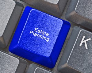 Keyboard with hot key for estate planning