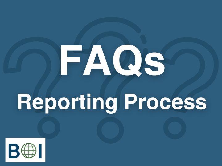 FAQs Reporting Process